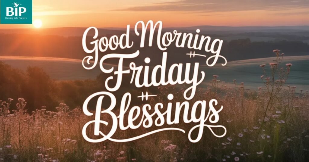Beautiful Good Morning Friday Blessings to Start Your Day