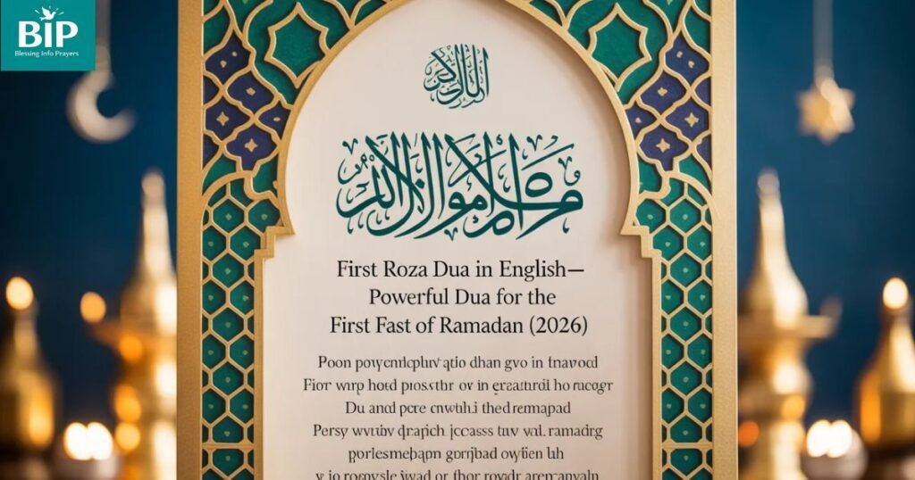 First Roza Dua for Breaking Fast