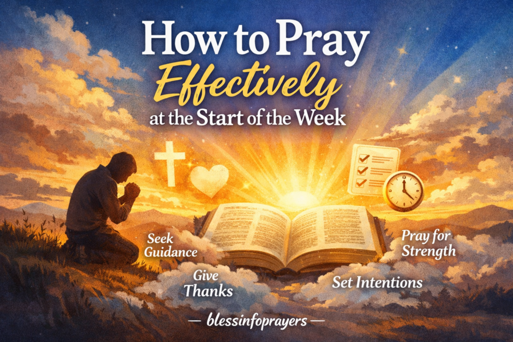 How to Pray Effectively at the Start of the Week