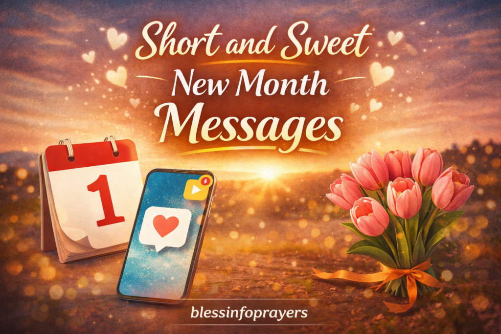 Short and Sweet New Month Messages