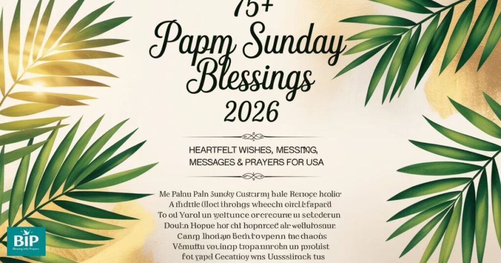 Happy Palm Sunday Blessings for Family